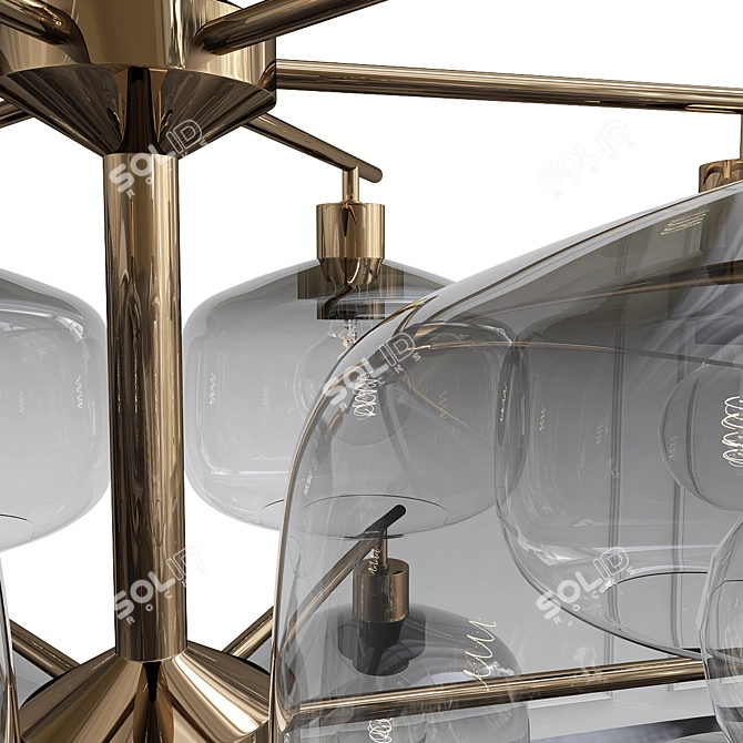 Stylish Holger Johansson Ceiling Lamp 3D model image 2