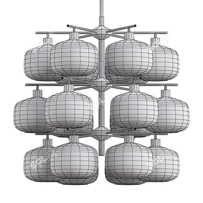 Stylish Holger Johansson Ceiling Lamp 3D model image 3