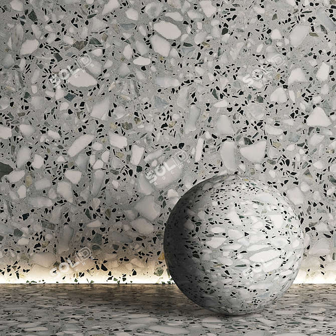 5 Terrazzo Textures Set #04 3D model image 3