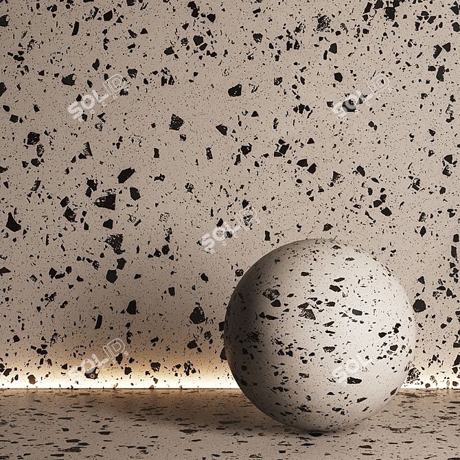 5 Terrazzo Textures Set #04 3D model image 5