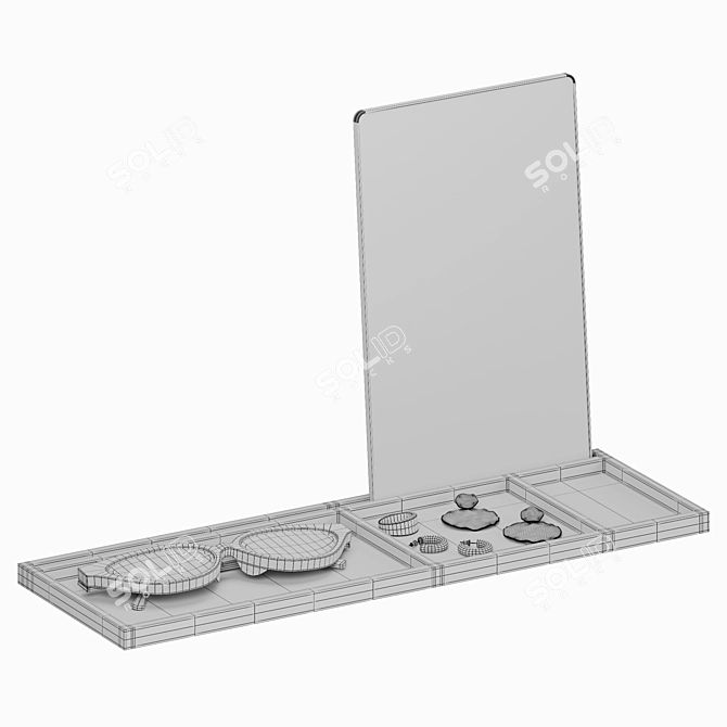  Decor Set | Stand, Mirror, Sunglasses, Accessories 3D model image 4