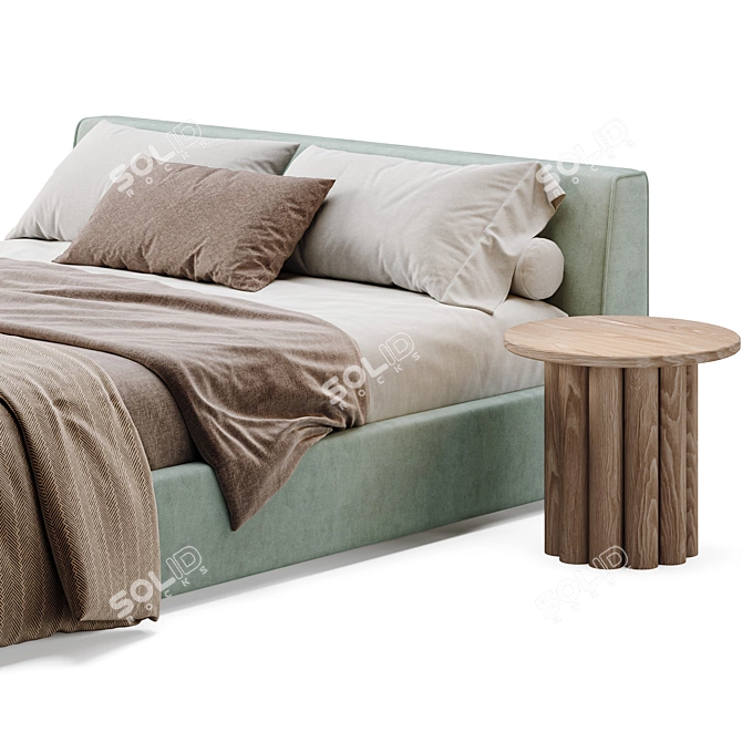 Luxury Sava Bed Furnishing Solution 3D model image 3