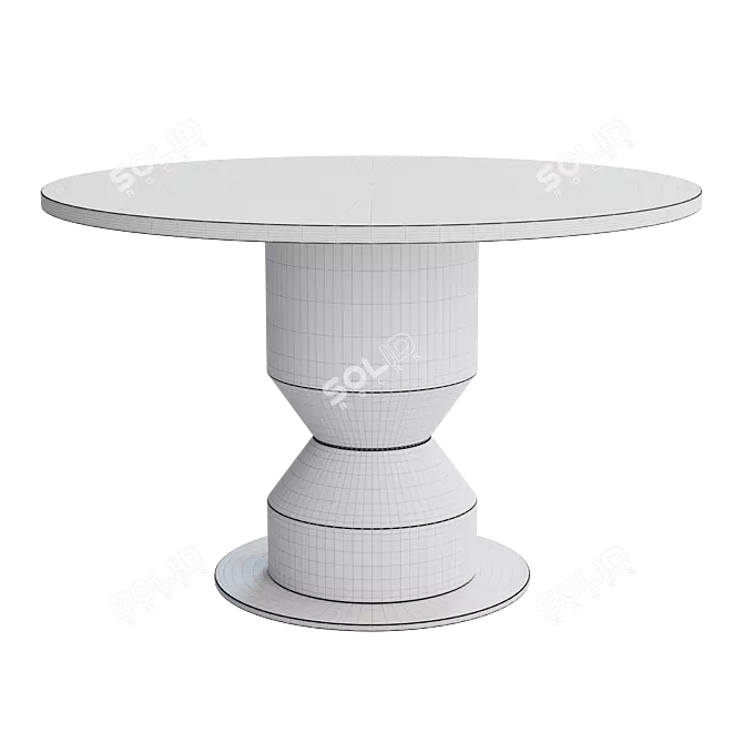 Contemporary Miley Table with Textures 3D model image 4