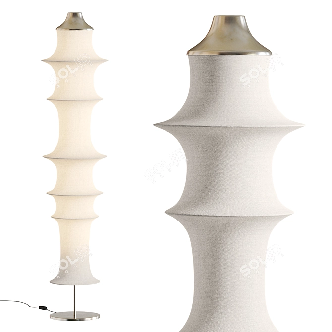 Elegant Pentti Fl Floor Lamp 3D model image 1