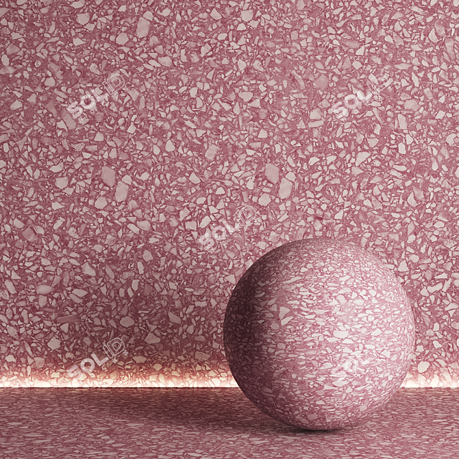 Terrazzo Texture Set No. 05 3D model image 2