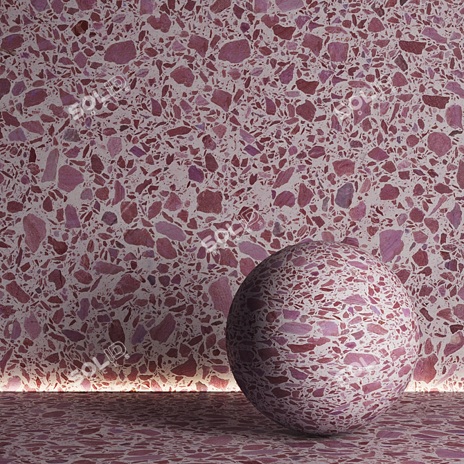 Terrazzo Texture Set No. 05 3D model image 6