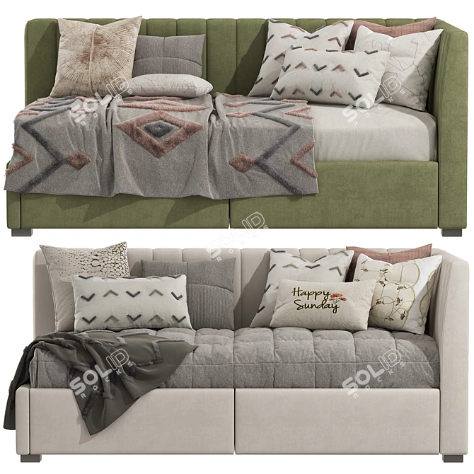 Avalon Corner Storage Bed 381 3D model image 2