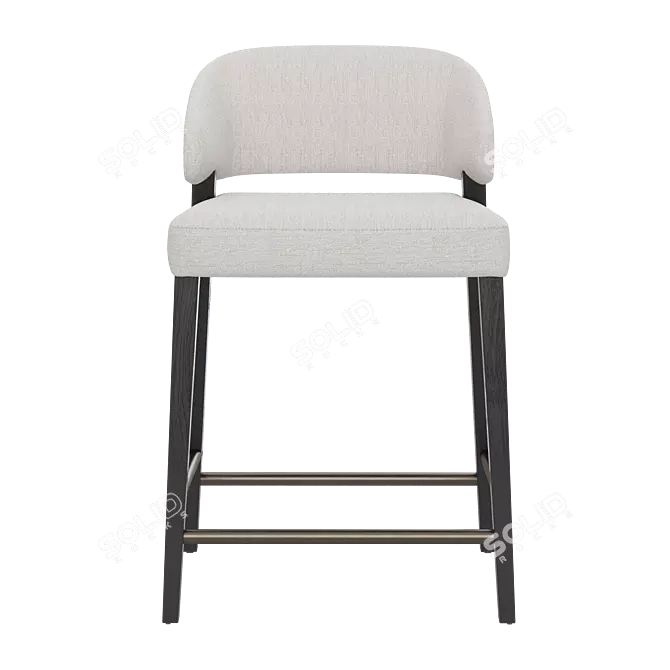 Modern Design Counter Stool Set 3D model image 3