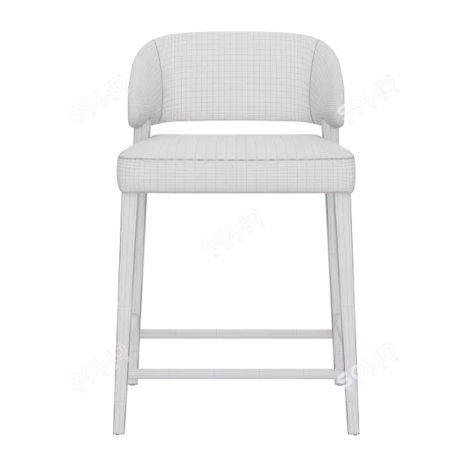 Modern Design Counter Stool Set 3D model image 4