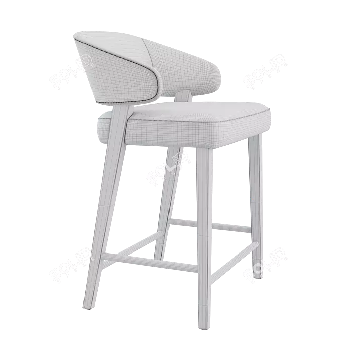 Modern Design Counter Stool Set 3D model image 5
