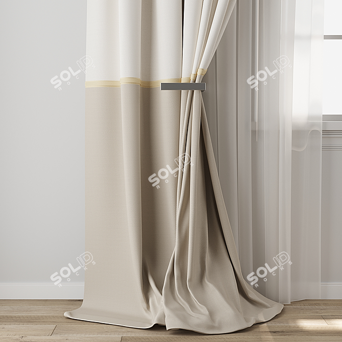 3D Curtain Model Collection 3D model image 2