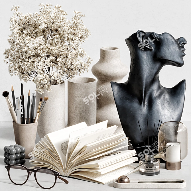 Decorative Set 48 High Quality 3D model image 1