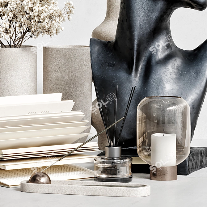 Decorative Set 48 High Quality 3D model image 2