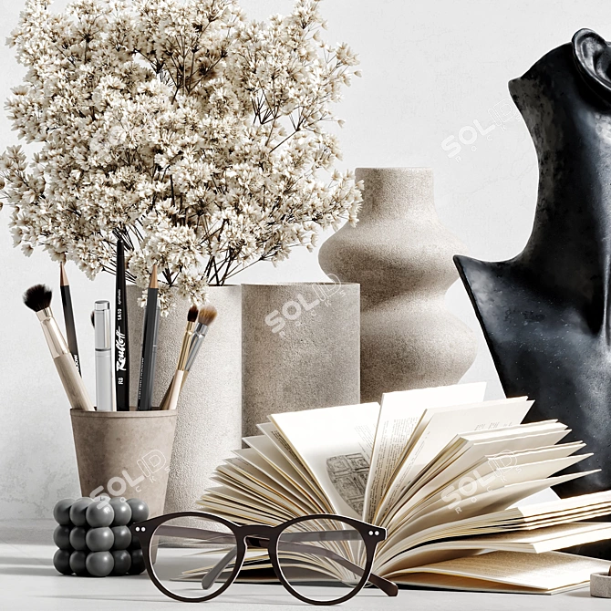 Decorative Set 48 High Quality 3D model image 3