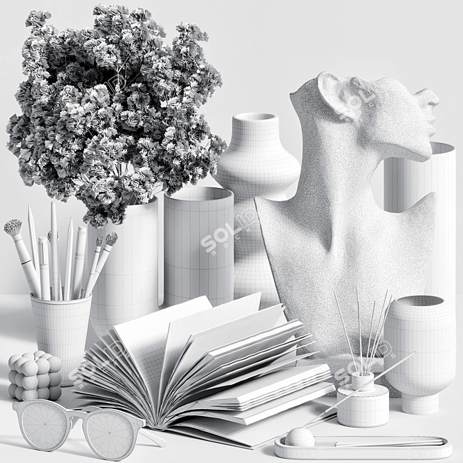 Decorative Set 48 High Quality 3D model image 7