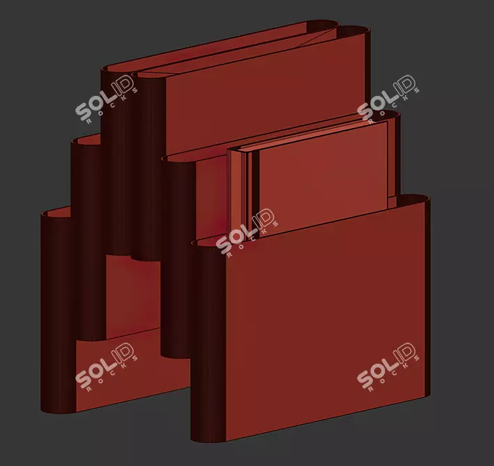 Vintage Giotto Stoppino Bookstand 3D model image 6