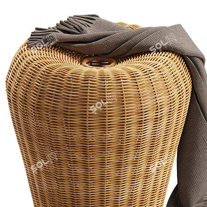 Stylish and Functional Lampert Stool 3D model image 3