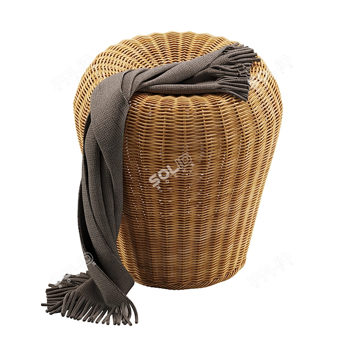 Stylish and Functional Lampert Stool 3D model image 4