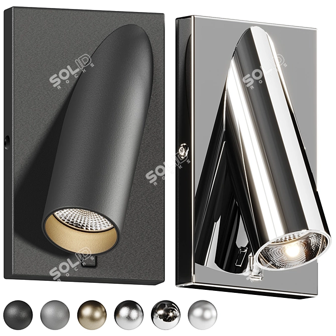 Minimalist LED Wall Sconce Illuminate 3D model image 1