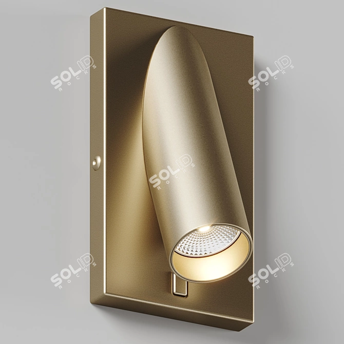 Minimalist LED Wall Sconce Illuminate 3D model image 2