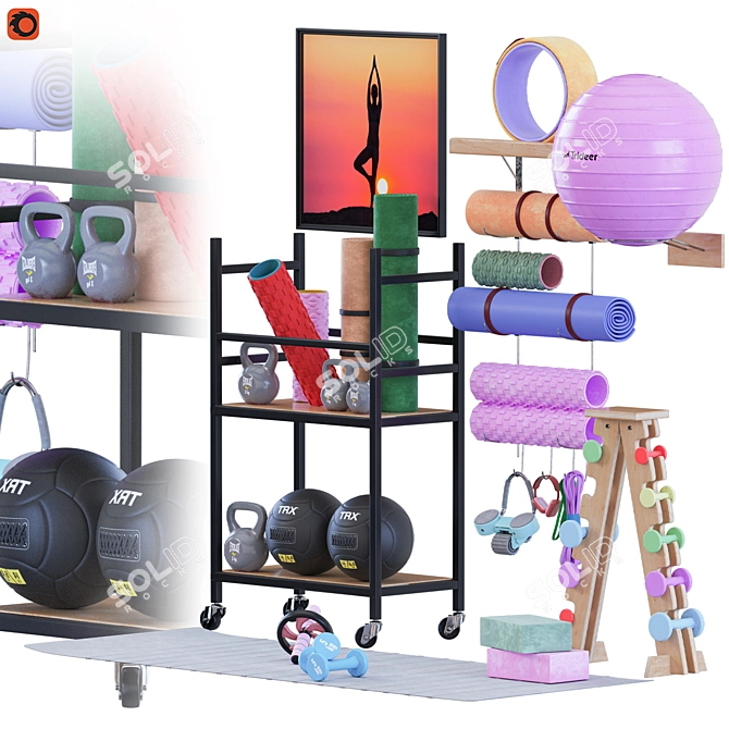  YogaSport Equipment 2015 Set 3D model image 2