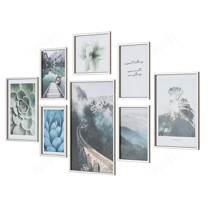 Multi-material Picture Frame Pack 3D model image 2