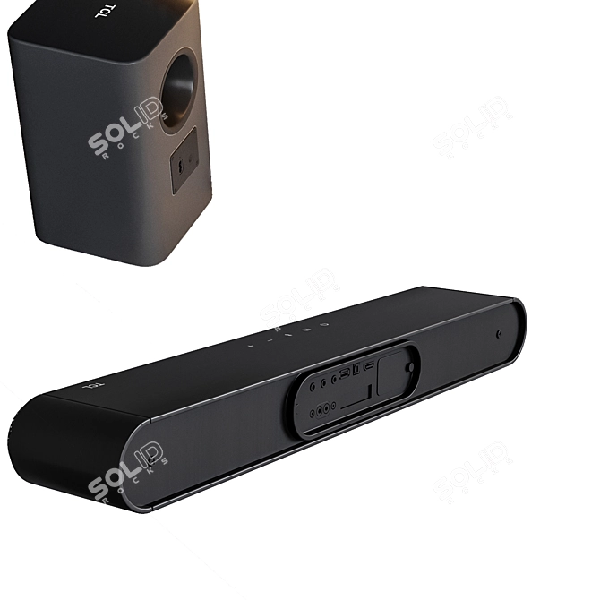 Modern TV Wall Kitchen Set 3D model image 7