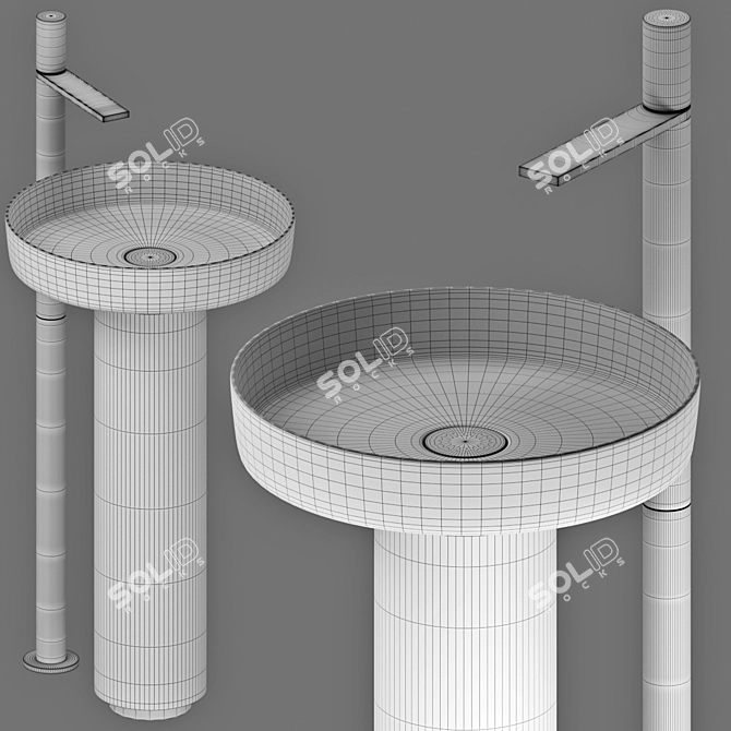 Vallvé NILO Basin Fixture 3D model image 3