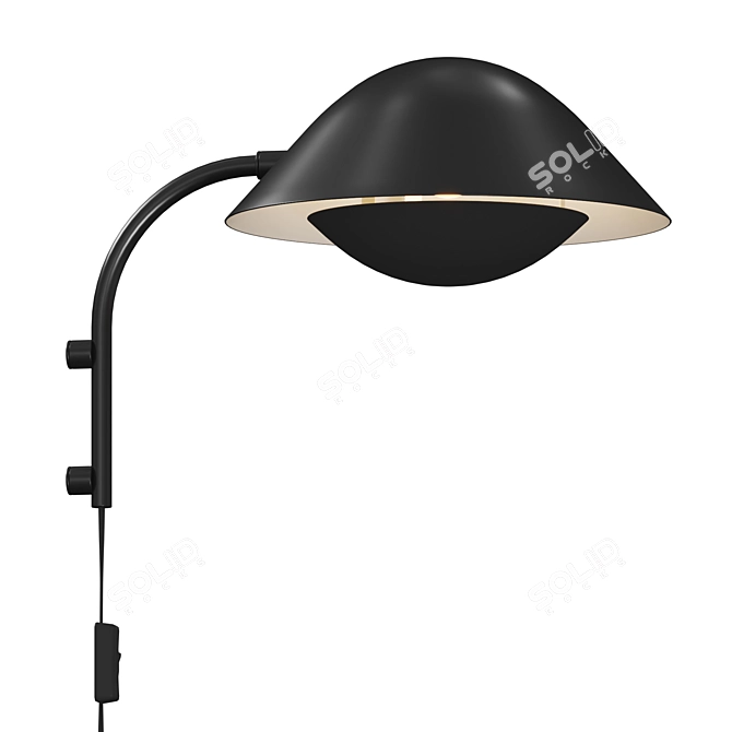 Minimalist Nordic Design Wall Light 3D model image 1