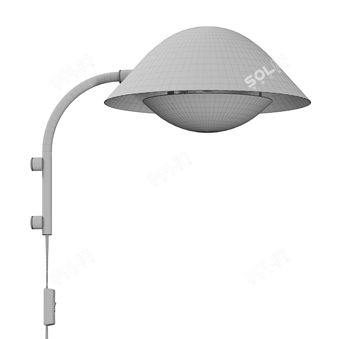 Minimalist Nordic Design Wall Light 3D model image 2