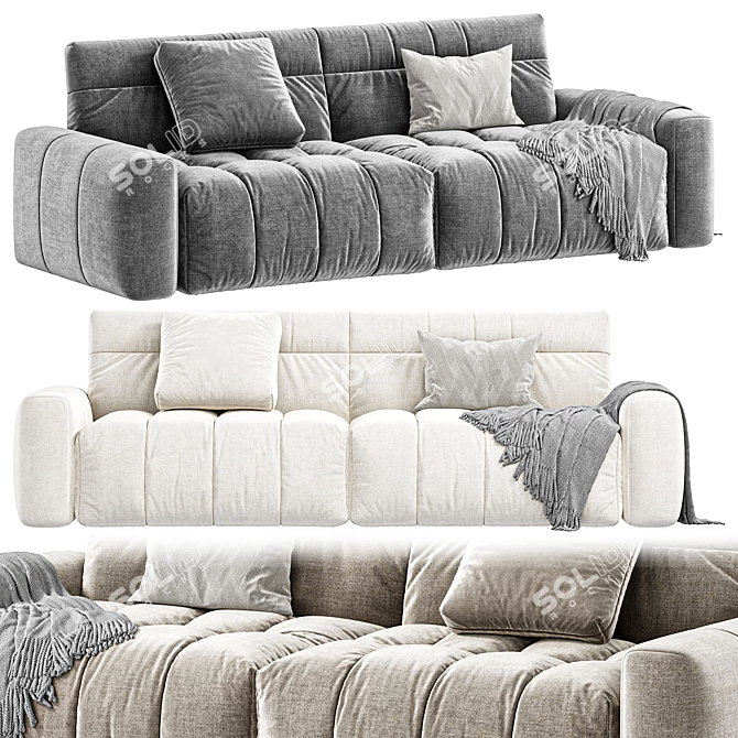 Modern Solid Pine Sofa, 2015 3D model image 3