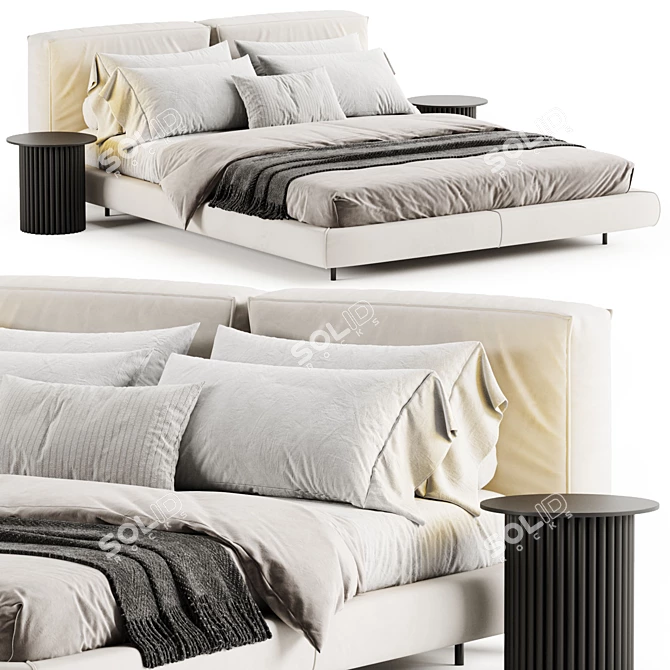 Zenit Bed: Modern Luxury Design 3D model image 1