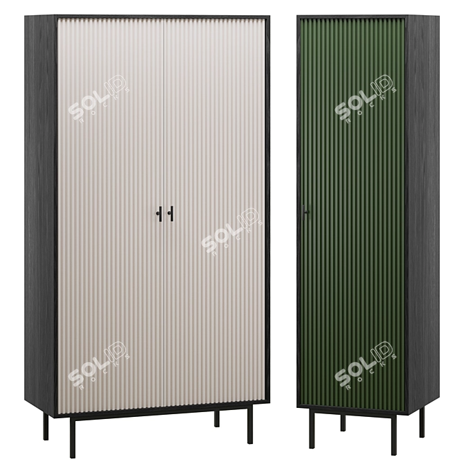 Emerson 3-Color Wardrobe Collection 3D model image 3