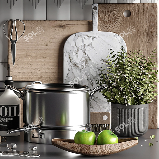 Premium Kitchen Set 3D Models 3D model image 3