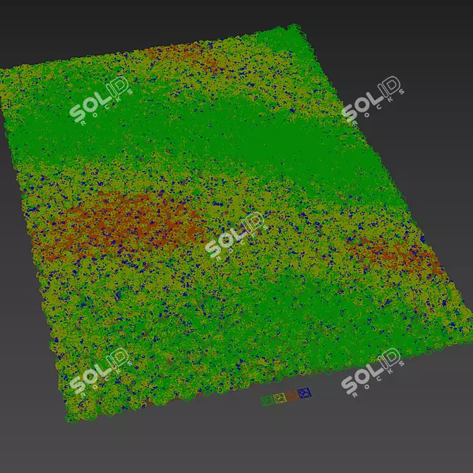 Green Meadow 3D Model Kit 3D model image 6