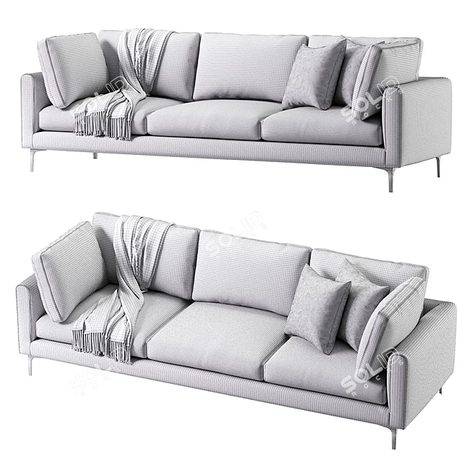 Adams 3-Seat Sofa 2013 3D model image 5