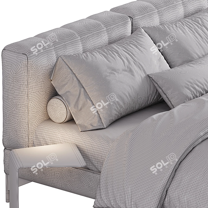 Modern Bed Design Rendered 3Ds 3D model image 6