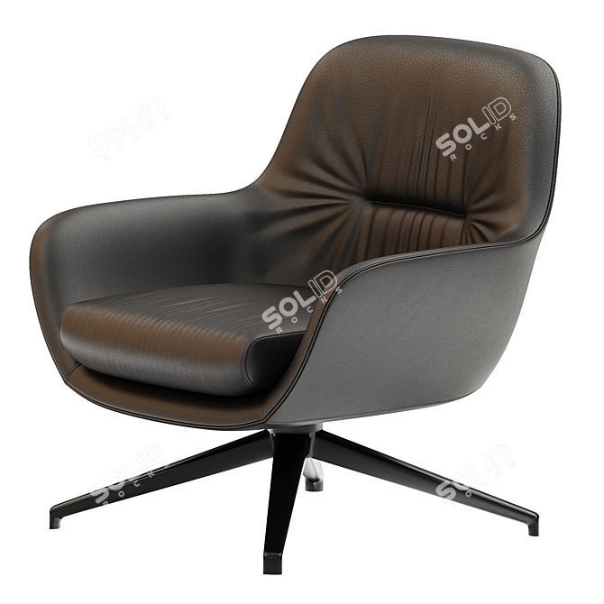  Stylish Armchair Jensen Design Trendy 3D model image 2