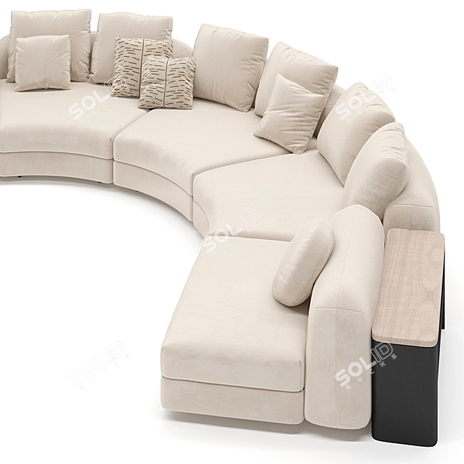 Arflex EDO Round Sofa 3D Model 3D model image 4