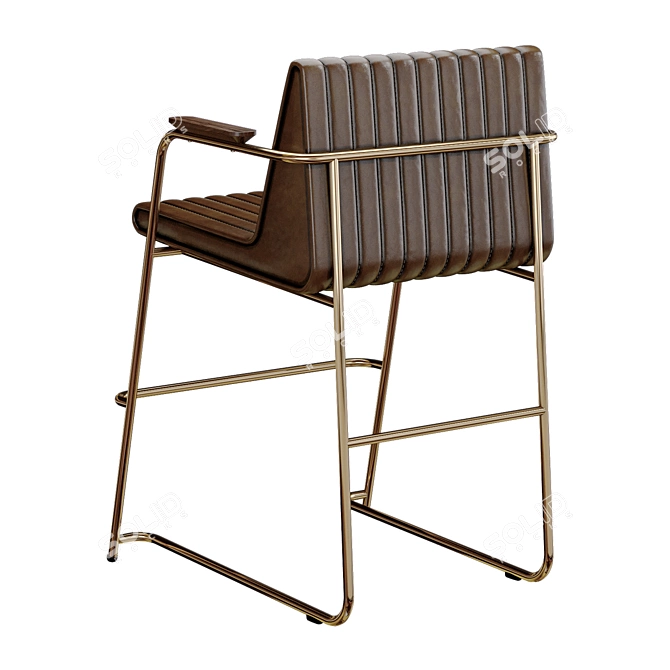 Modern Scandinavian Autoban Nopa Barstool 3D model image 2