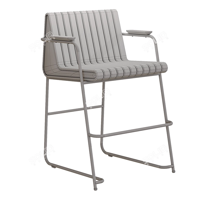 Modern Scandinavian Autoban Nopa Barstool 3D model image 3