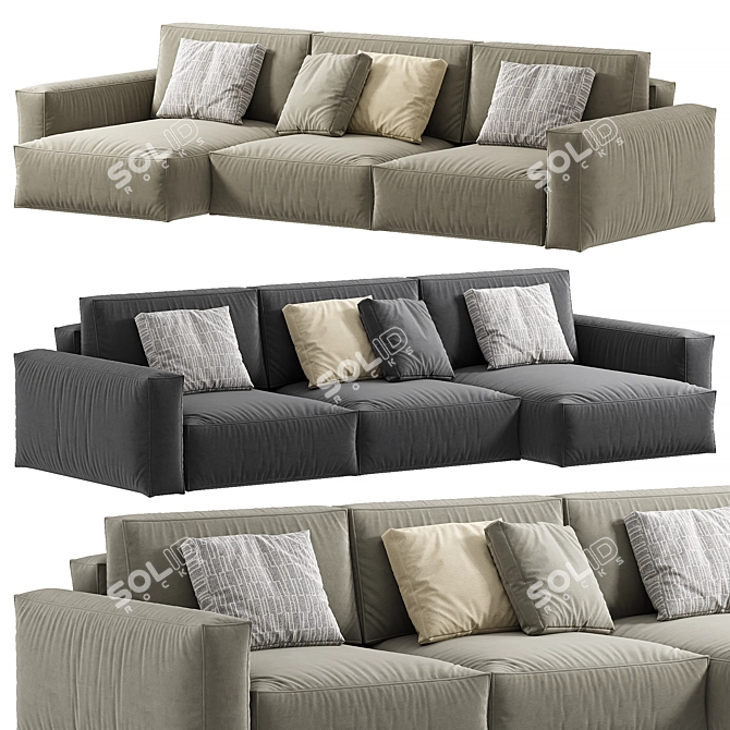 Abi Corner Sofa Set 3D model image 2