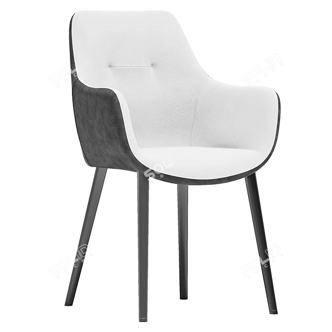 Rosamund Dining Chair, iMODERN 3D model image 1