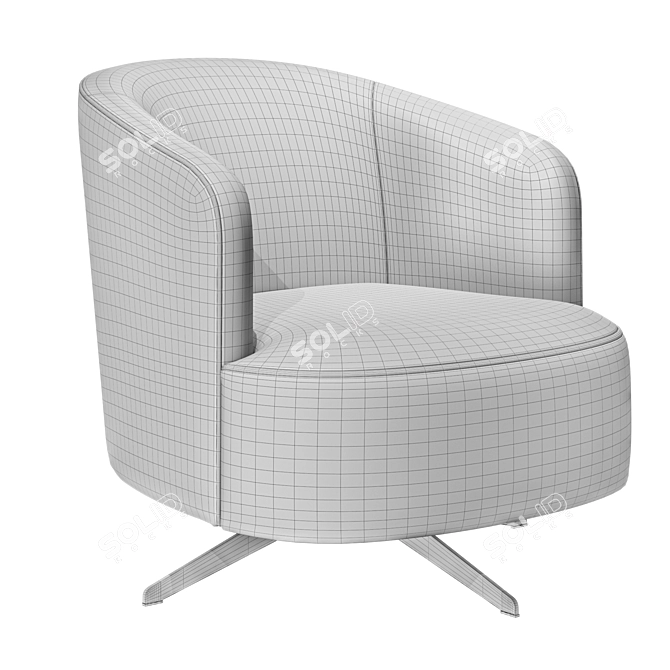 Elegant Copine Chair Model 3D model image 2