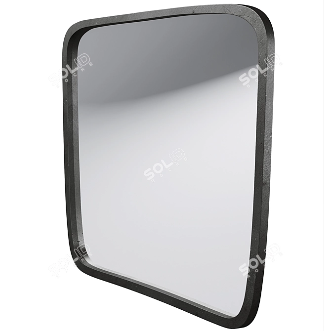 Sleek Black Mirrors by CB2 3D model image 2