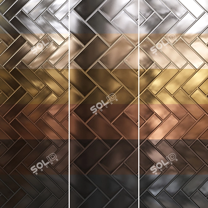 Seamless Metal Texture Collection 3D model image 3