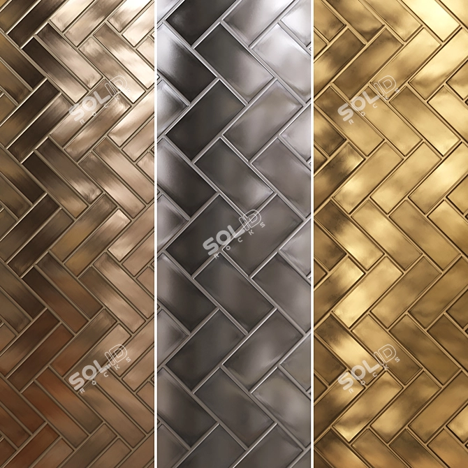 Seamless Metal Texture Collection 3D model image 4