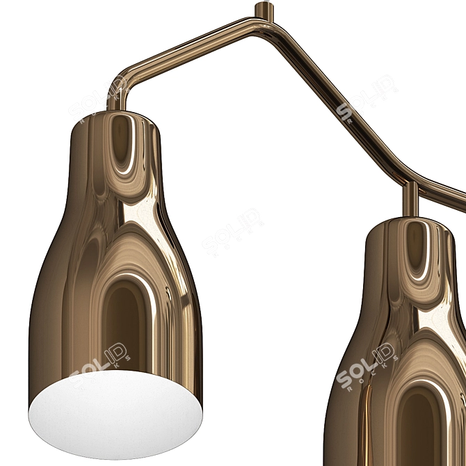 Modern Minimalist Ceiling Lamp 3D model image 2