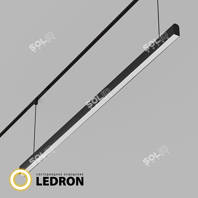 Magnetic LED Luminaire Set 3D model image 1