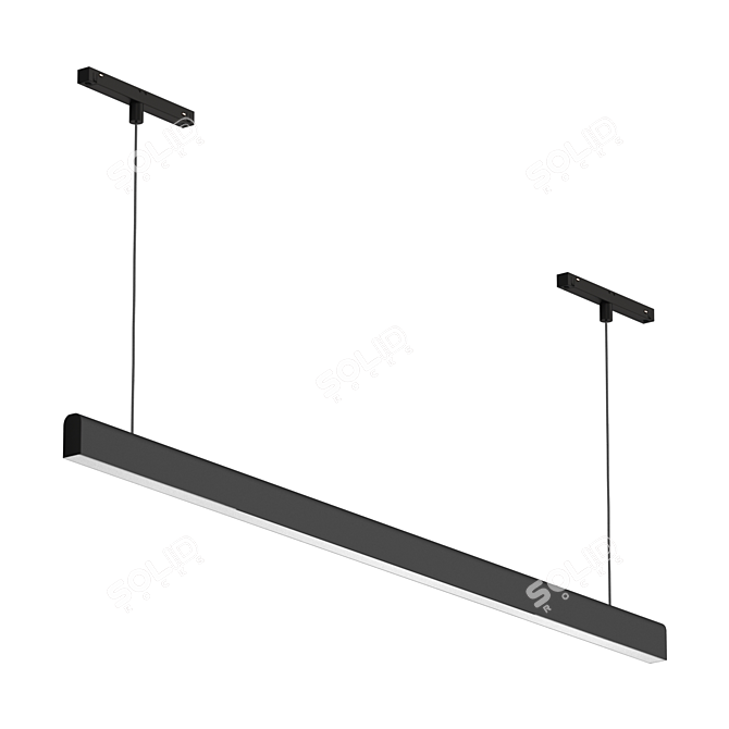 Magnetic LED Luminaire Set 3D model image 2